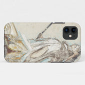 Skizze der Statue des iPhone Case Athena - Alt (Rückseite (Horizontal))