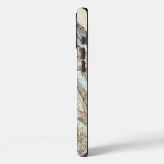 Skizze der Statue des iPhone Case Athena - Alt (Rückseite / Links)