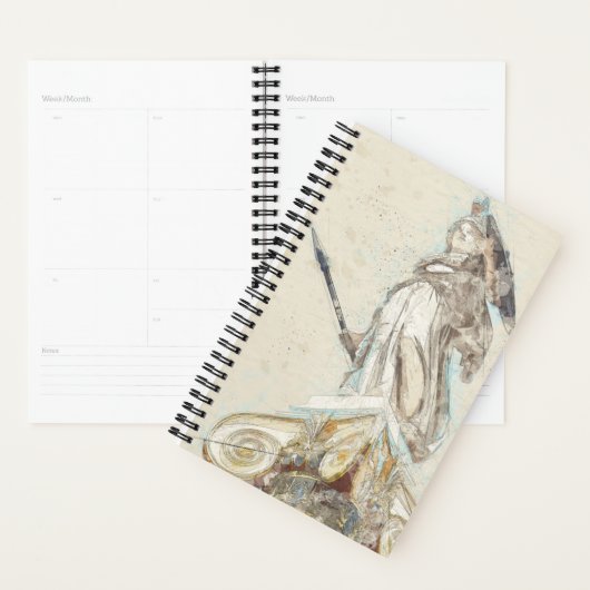 Skizze der Statue von Athena Planner - Altgriechis Planer (Anzeige)