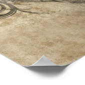 Skizze der Tattookunst, handgemachte Illustration Poster (Ecke)