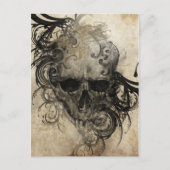 Skizze der Tattookunst, handgemachte Illustration Postkarte (Vorderseite)
