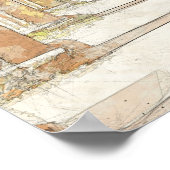 Skizze des alten Olympia Ruins Poster — Griechenla (Ecke)