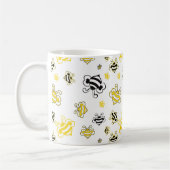 Skizze des Bienenmusters Kaffeetasse (Links)