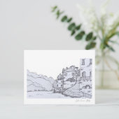 Skizze des Comer Sees  Postkarte (Stehend Vorderseite)