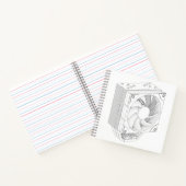 Skizze des Computerprozessors cooler Notizblock (Innenseite)