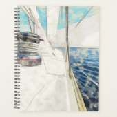 Skizze des Seeschiffes auf dem Seeplaner - nautisc Planer (Vorderseite)