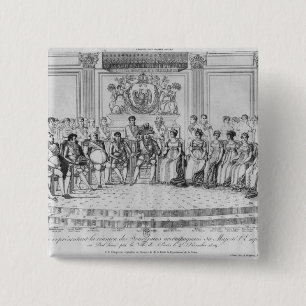 Skizze, die Napoleon I und die Sovereigns Button