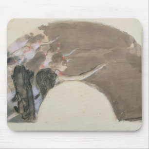 Skizze Edgar Degass für einen Fan, c.1879 Mousepad