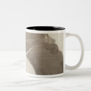 Skizze Edgar Degass   für einen Fan, c.1879 Zweifarbige Tasse