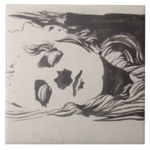 Skizze einer Frau aus "Ver Sacrum" (Moser)