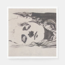 Skizze einer Frau aus "Ver Sacrum" (Moser)