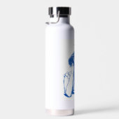 Skizze einer Frau mit "Imagination" Wasserflasche Trinkflasche (Rechts)