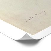 Skizze einer jungen Frau in einem Boot, 1886 (w/c Poster (Ecke)