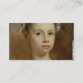Skizze eines jungen Mädchens, c.1730-40 (Öl auf Visitenkarte (Rückseite)
