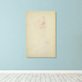 Skizze eines männlichen Kopfes und zwei Beine Leinwanddruck (Insitu (Holzboden))