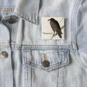Skizze eines Raben - "Nevermore" Button (Beispiel)