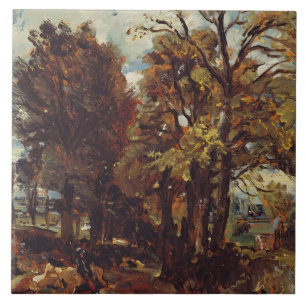 Skizze eines Wegs bei OstBergholt, c.1810 (Öl an Fliese