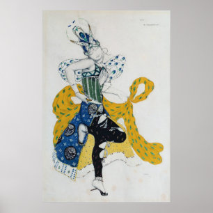 Skizze für das Ballett "La Peri" Poster