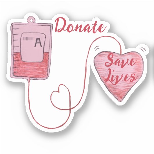 Skizze für das Blutbild Aufkleber (Vorderseite)