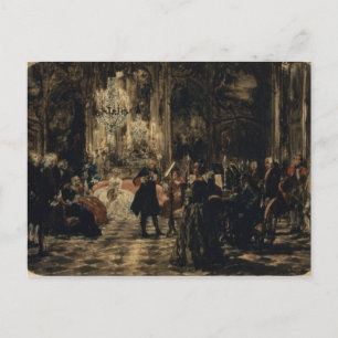 Skizze für das Flute Konzert, 1852 Postkarte