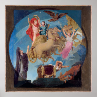 Skizze für das Pariser Rathaus: Apotheos Poster