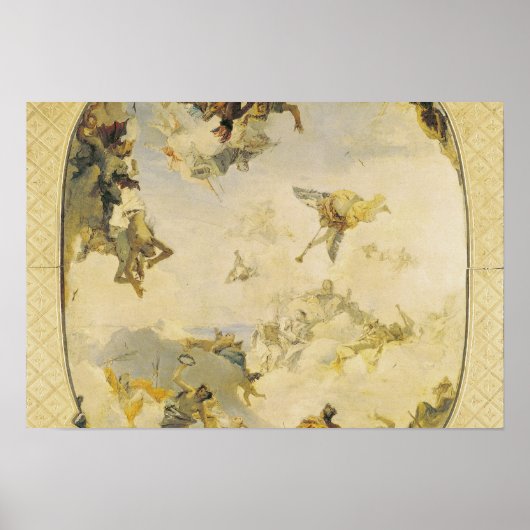 Skizze für die Apotheose der Familie Pisani Poster (Vorne)