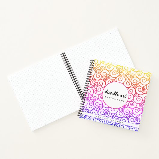 Skizze für die Regenbogenspirale Notizblock (Innenseite)