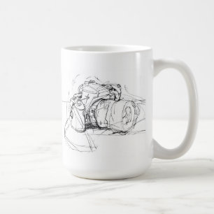 Skizze für elegante Fotos Kaffeetasse