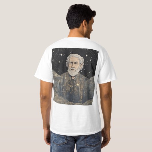 Skizze für Herrenhemden T-Shirt (Schwarz voll)