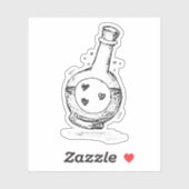 Skizze für Liebe Aufkleber (Blatt)