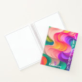 Skizze für mehrfarbige Papierwellen Notizblock (Innenseite)