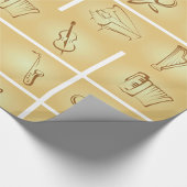 Skizze für Musikinstrumente Geschenkpapier