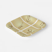 Skizze für Musikinstrumente Pappteller (Gewinkelt)