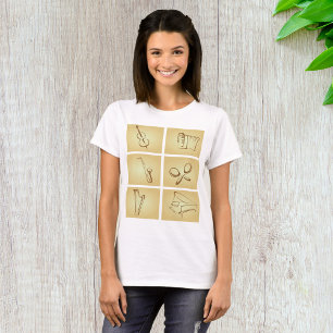 Skizze für Musikinstrumente T-Shirt
