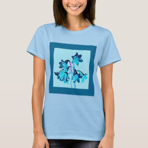 Skizze für Taglilien - Kobalt und Sky Blue T-Shirt