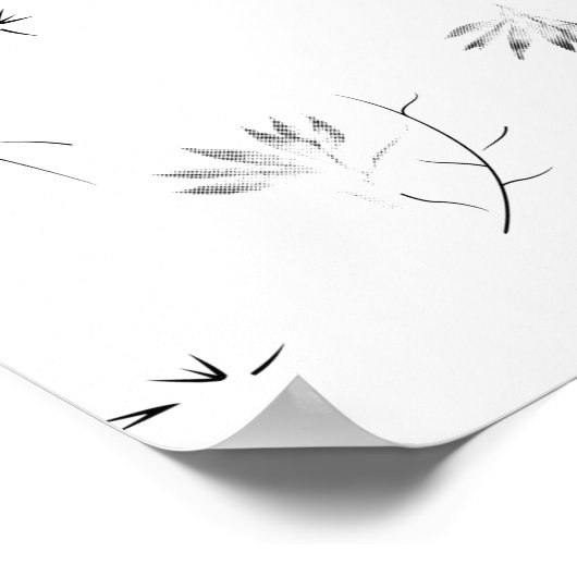 Skizze, Granit Poster (Ecke)