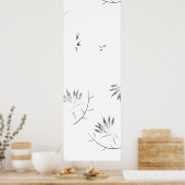 Skizze, Granitsteinschild Poster (Küche)