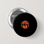 Skizze Herzschlag-Puls-Design  Button (Vorne & Hinten)