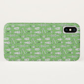 Skizze-Krokodil-Muster Case-Mate iPhone Hülle (Rückseite (Horizontal))