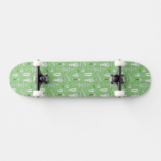 Skizze-Krokodil-Muster Skateboard (Horizontal)