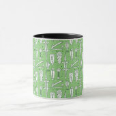 Skizze-Krokodil-Muster Tasse (Zentrum)