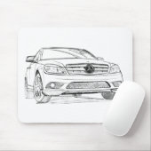 Skizze MB C350 Mousepad (Mit Mouse)