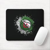 Skizze mit algerischer Flagge Mousepad (Mit Mouse)