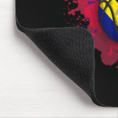 Skizze mit andorranischer Flagge Mousepad (Ecke)
