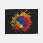 Skizze mit Armenien-Flagge  Fleecedecke (Vorderseite (Horizontal))