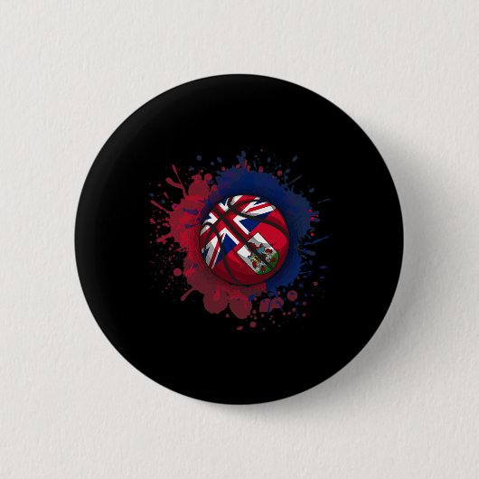 Skizze mit Bermuda-Flagge  Button (Vorderseite)