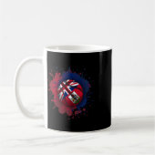 Skizze mit Bermuda-Flagge Kaffeetasse (Links)