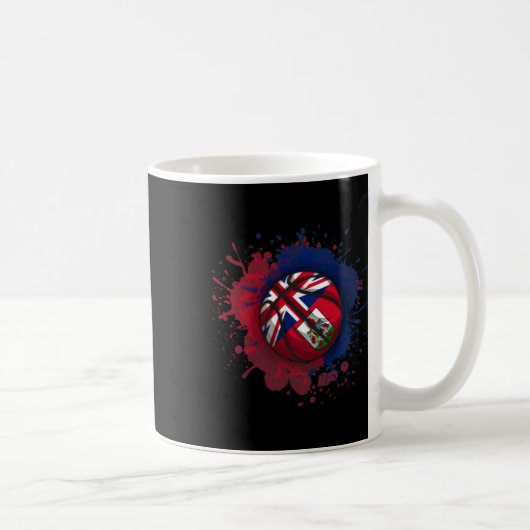 Skizze mit Bermuda-Flagge Kaffeetasse (Rechts)