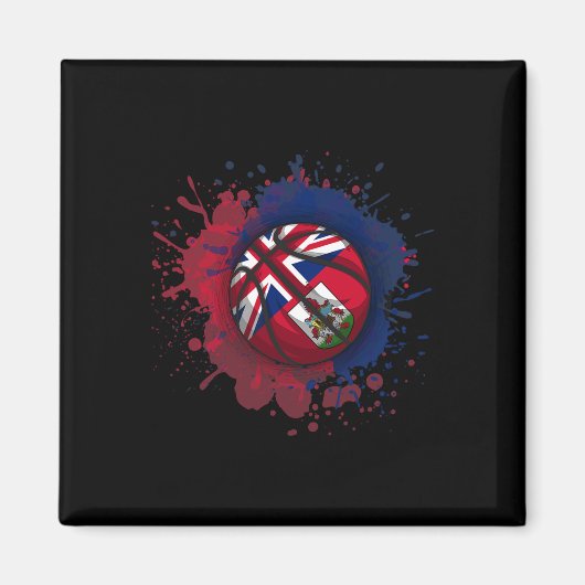 Skizze mit Bermuda-Flagge Magnet (Vorne)