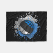 Skizze mit estnischer Flagge Fleecedecke (Vorderseite (Horizontal))